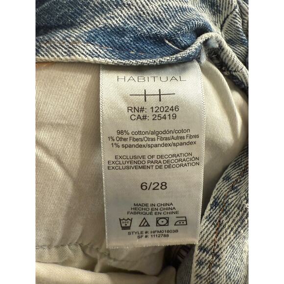 Habitual Jade Drawstring Wide Leg Pant Size 6/28 HFM01803B NWT - Picture 7 of 8